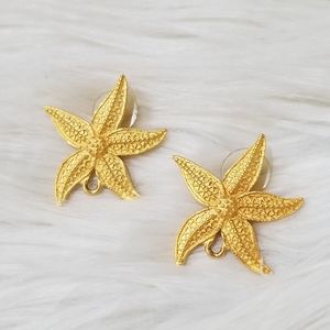 Vintage star fish earrings